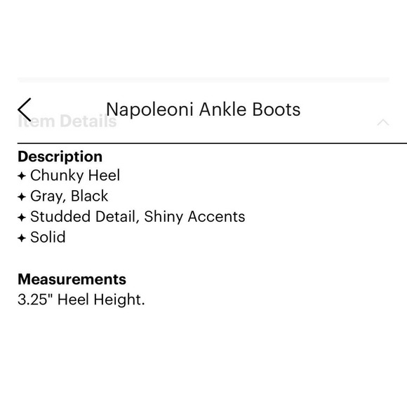 Napoleoni Italian Ankle Boot Block Heel Size 38/7 New Black - Picture 3 of 4